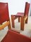 Monk Stühle aus Leder & Holz von Tobia & Afra Scarpa, 4er Set 9