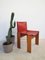 Monk Stühle aus Leder & Holz von Tobia & Afra Scarpa, 4er Set 6