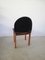 Italian Black Leather and Solid Wood Chairs from Mobil Girgi, 1970s, Set of 4 12