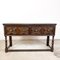 Antique Jacobean English Sideboard in Oak with 2 Drawers, 1860s 1