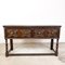 Antique Jacobean English Sideboard in Oak with 2 Drawers, 1860s, Image 1