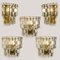 Lampade da parete Palazzo in ottone dorato e vetro di JT Kalmar, set di 2, Immagine 15
