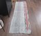 Vintage Turkish Handmade Oushak Kilim Flatweave Runner Rug in Gray Wool 8