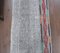 Vintage Turkish Handmade Oushak Kilim Flatweave Runner Rug in Gray Wool 2