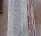 Vintage Turkish Handmade Oushak Kilim Flatweave Runner Rug in Gray Wool, Image 2