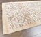 Vintage Turkish Handmade Oushak Floral Rug in Neutral Wool 7