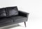 Small Danish Two Seater Black Leather Sofa, 1960s 8