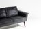 Small Danish Two Seater Black Leather Sofa, 1960s, Image 8