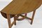 Art Deco Solid Oak Drop Leaf Dining Table in the Style of Heals, 1920s 2