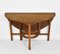 Art Deco Solid Oak Drop Leaf Dining Table in the Style of Heals, 1920s 9