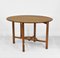 Art Deco Solid Oak Drop Leaf Dining Table in the Style of Heals, 1920s 5