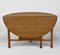 Art Deco Solid Oak Drop Leaf Dining Table in the Style of Heals, 1920s 7