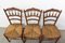 French Dining Chairs with Rush Seats and Baluster Backs, Late 19th Century, Set of 6 4