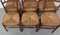 French Dining Chairs with Rush Seats and Baluster Backs, Late 19th Century, Set of 6 2