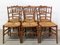 French Dining Chairs with Rush Seats and Baluster Backs, Late 19th Century, Set of 6 6