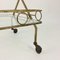 Gilt Metal Bar Cart, Italy, 1960s 4