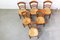 French Rustic Dining Chairs with Rush Seats & Ladder Backs, Early 20th Century, Set of 6, Image 6