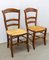 French Rustic Dining Chairs with Rush Seats & Ladder Backs, Early 20th Century, Set of 6, Image 8