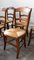 French Rustic Dining Chairs with Rush Seats & Ladder Backs, Early 20th Century, Set of 6 7