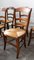French Rustic Dining Chairs with Rush Seats & Ladder Backs, Early 20th Century, Set of 6, Image 7