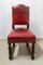 Mid-Century Spanish Dining Chairs in Aniline Red Leather with Studs, Set of 6, Image 10