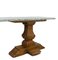 French Console Table in Oak with Marble Top, Mid-20th Century, Image 4