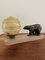 Vintage French Art Deco Bronze Bear Table Lamp with Marble Base, France, 1930s 4