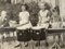 Drumming Kids, Black & White Photograph on Wooden Board, 1940s 8