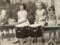 Drumming Kids, Black & White Photograph on Wooden Board, 1940s, Image 8