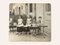 Drumming Kids, Black & White Fotografie auf Holzbrett, 1940er 1