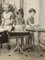 Drumming Kids, Black & White Fotografie auf Holzbrett, 1940er 7