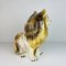 Vintage Glazed Ceramic Sculpture of Dog, Italy, 1960s 6