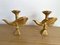 French Gilt Bird Candleholders by Pierre Casenove for Fondica, 1980s, Set of 2 1