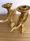 French Gilt Bird Candleholders by Pierre Casenove for Fondica, 1980s, Set of 2 3