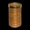 Portaombrelli o cesto Mid-Century in vimini, bambù e ottone, Immagine 1