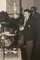 Banda de jazz, fotografía en blanco y negro sobre tablero de madera, años 40, Imagen 8