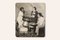 Banda de jazz, fotografía en blanco y negro sobre tablero de madera, años 40, Imagen 1