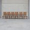 Mid-Century French Rush Dining Chairs, Set of 6 3