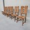 Mid-Century French Rush Dining Chairs, Set of 6 19