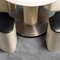 Table and Chairs in Style of Joe Colombo, 1970s, Set of 5 7