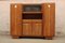 Mid-Century Cabinet in Wood with Showcase 1