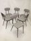 Mid-Century Chairs with Tubular Metal Base & Light Gray Fabric, Set of 6 18
