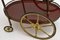 Vintage French Brass Drinks Trolley, 1960s, Image 13