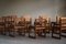 Chaises de Salle à Manger Modernes en Pin et Cuir par Knud Færch pour Sorø Stolefabrik, Danemark, 1970s, Set de 12 12
