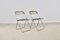 Plia Folding Chairs by Giancarlo Piretti for Castelli, 1970s, Set of 2 1