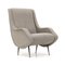 Armchair in Gray Fabric, 1960s, Image 1