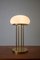 Art Deco Copper Table Lamp with Glass Shade 2