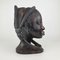 Vintage Ebony Wood Head Sculptures, Africa, 1970s, Set of 2 10