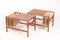 Mid-Century End Tables with Magazine Racks, Denmark, 1960s, Set of 2, Image 1