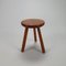 Tabouret Tripode Mid-Century en Chêne, 1950s 2